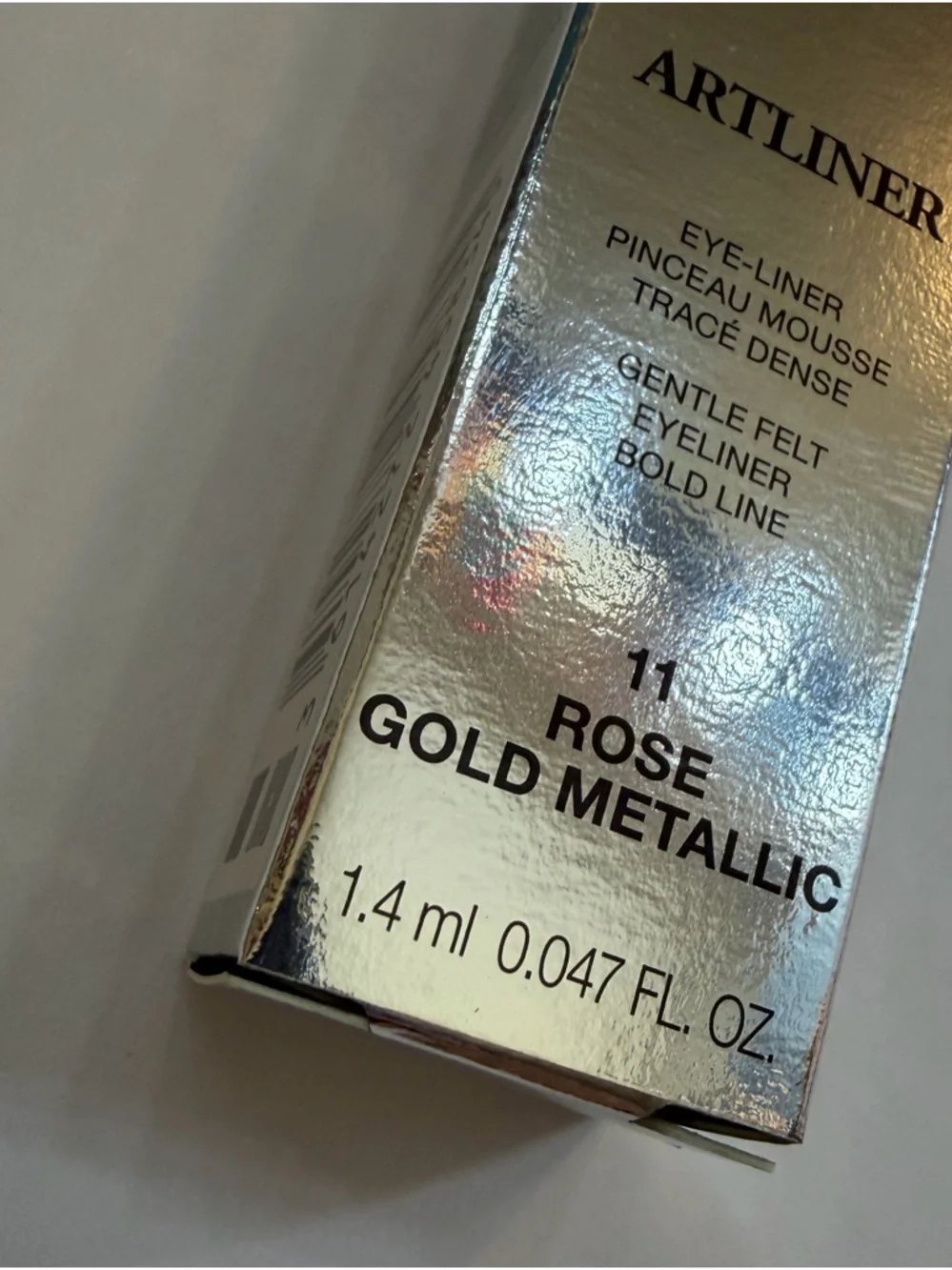 Lancome ARTLINER Gentle Felt Eyeliner in Rose Gold Metallic